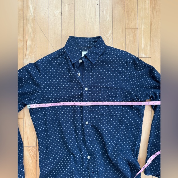 Men’s Taylor Stitch California Shirt in Indigo Blue Pyramid Small 38 - Picture 6 of 8